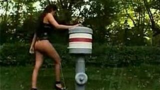 Latex Wearing Slut Plays With Her Sex Slave porn video